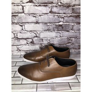 Allen Edmonds Park Avenue Brown leather Oxford Dress Sneakers Men Sz 13D US/46EU